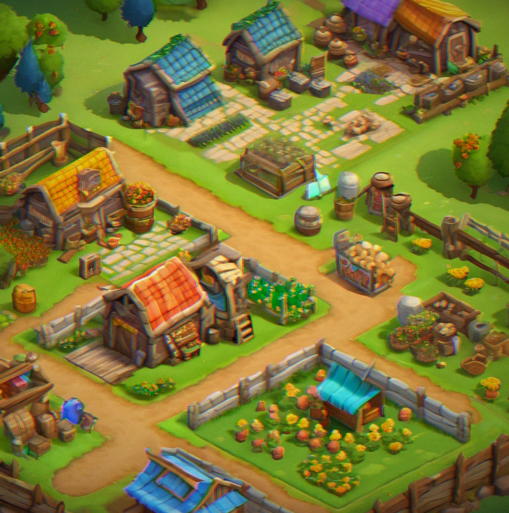 Split-screen mobile interface showing active gameplay controls on left and idle income counter on right